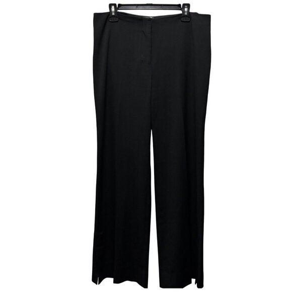 MM.LaFleur Womens Clooney Light Twill Trouser Pants Size 10 Black Wide leg - Picture 4 of 9